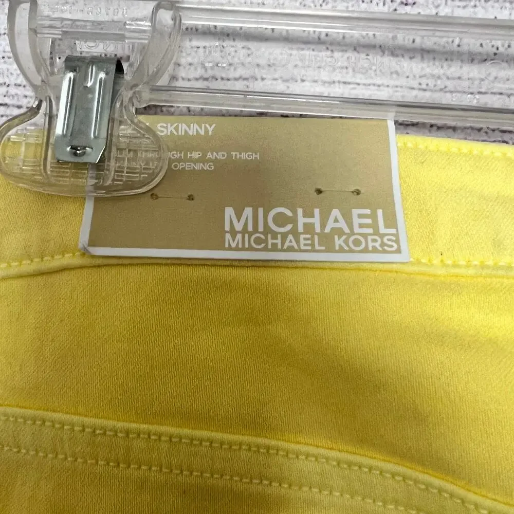 Michael Kors Basic Womens Lemon Straight Leg Pants Sz 12